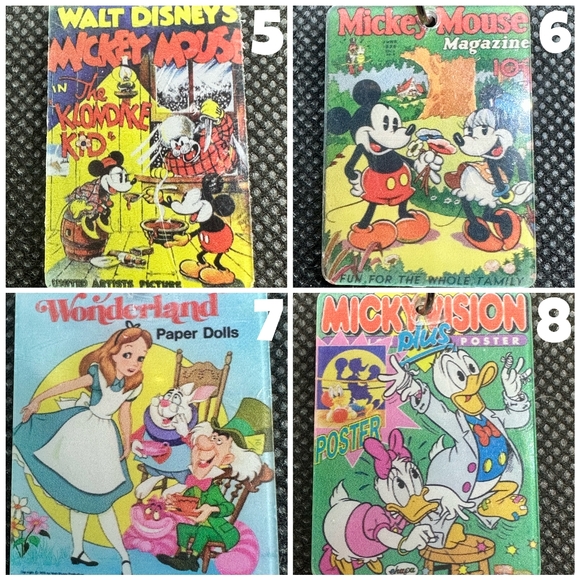 Vintage Disney Cartoon PosterKBK Acrylic Keychains - Picture 2 of 6